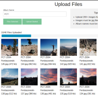 Screenshot of the photo discovery web application.
